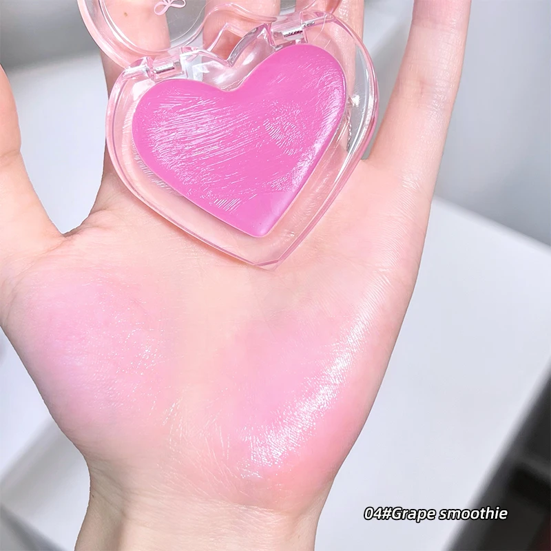 Love Monochrome Natural Face Brightening Powder Blusher Rouge Clear Water Gloss Cream