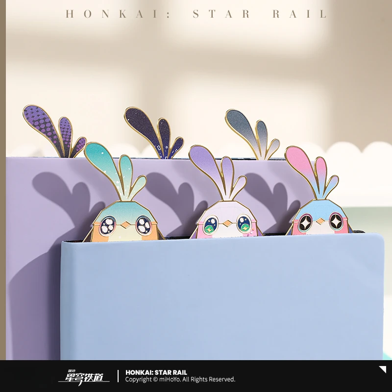 

Anime Honkai Star Rail Robin Trailblazer March Firefly Jade Silver Wolf Cosplay Student Metal Bookmark School Supplies Ornament