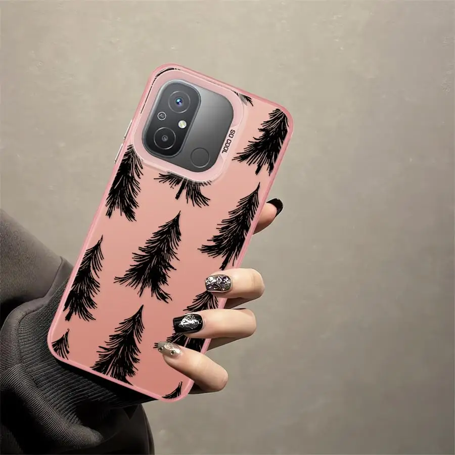 حافظة لهاتف Xiaomi Redmi A1 A2 Plus K60 A5 13C 12C 9T 10C 14C 9C غطاء هاتف خلفي شجرة عيد الميلاد الإبداعية #5