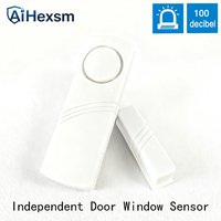 NEW 100DB Home Safety System Entry Burglar Alarm Signal Safety Switch Independent Wireless Window Door Magnetic Alarm Sensors