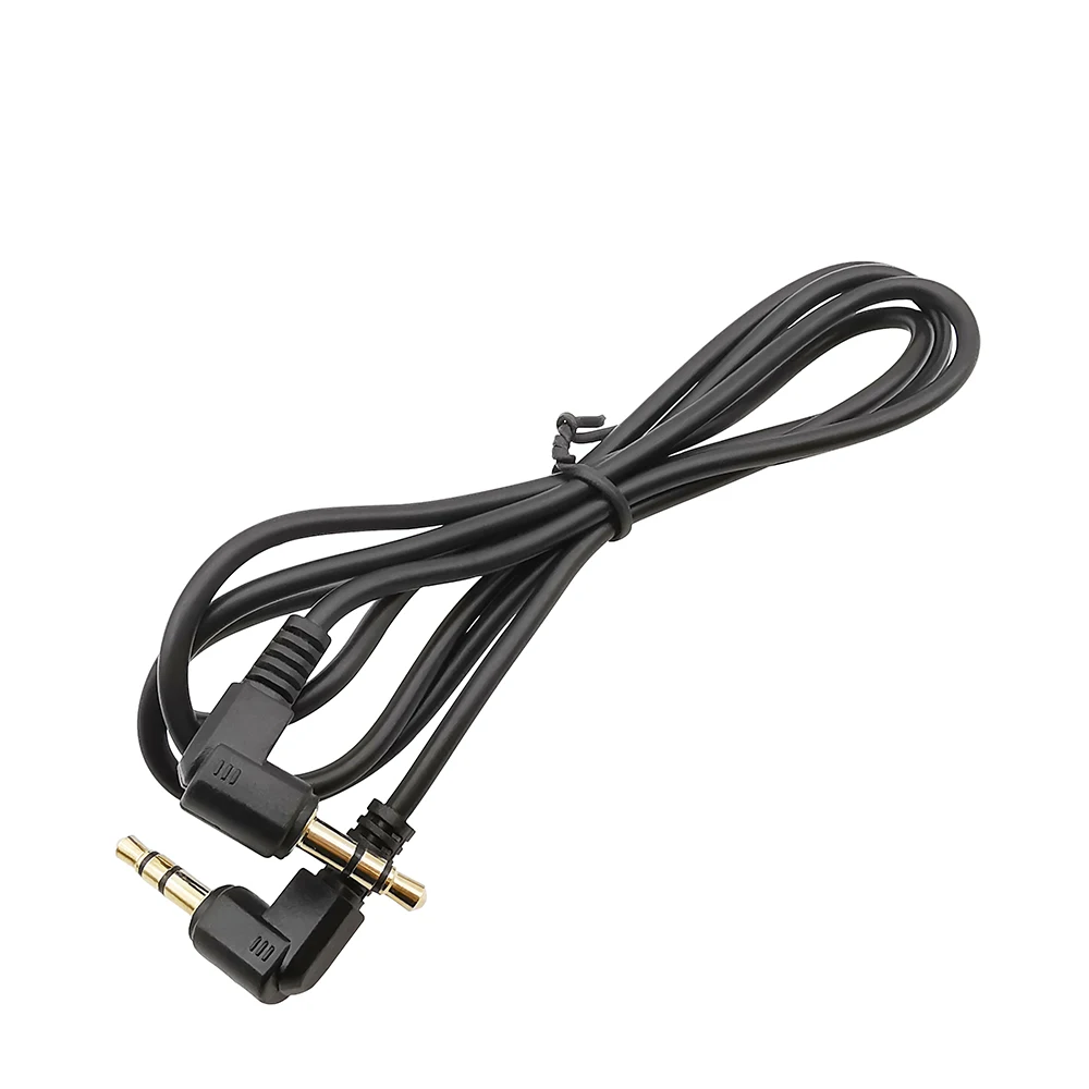 50cm 100cm 90 Degree Right Angled 3 Pole 3.5mm Jack Male to Male Stereo Cable for Phone Car AUX Speaker