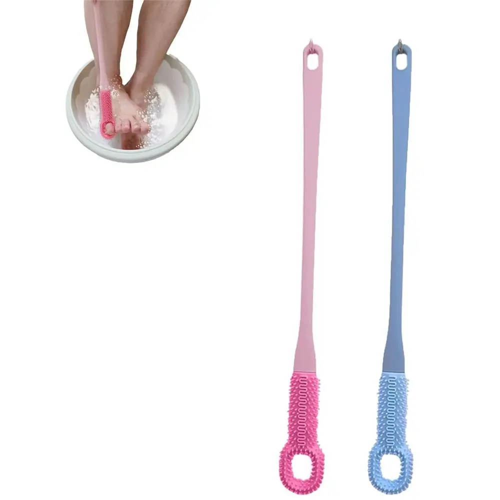 

Shower Foot Scrubber Toe Cleaning Brush Easy to Use Hanging Toe Gap Cleaning Brush 360-degree Deep Cleaning Long Handled