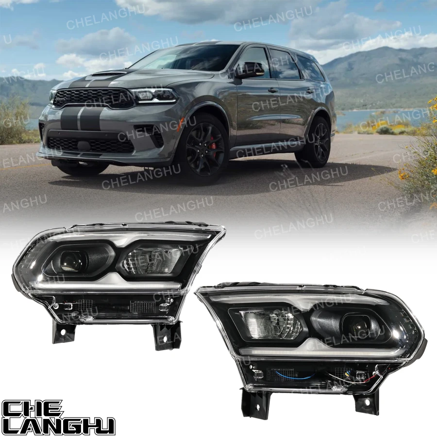 

For Dodge Durango 2021 2022 2023 2024 Car Front LED HeadLight HeadLamp Turn Signal CH2502357/68433785AE CH2503357/68433784AE