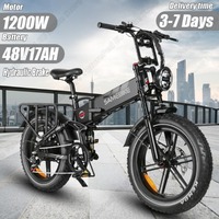 E-bike 1200W Powerful Motor 48V17AH Lithium Battery Hydraulic Brake City Electric Bicycle 20*4.0In Fat Tire Aldult Electric Bike