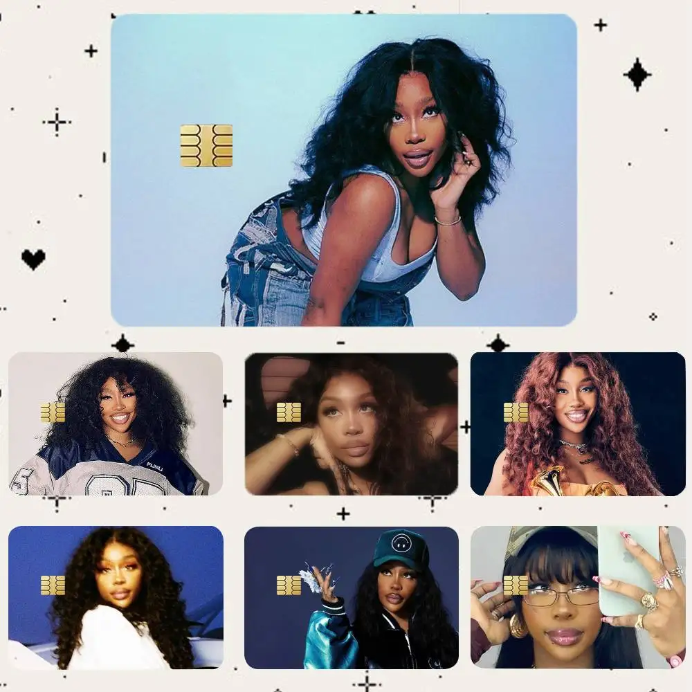 

S-SZA HD Waterproof Card Skins Protective Stickers for Credit Bank Game Cards