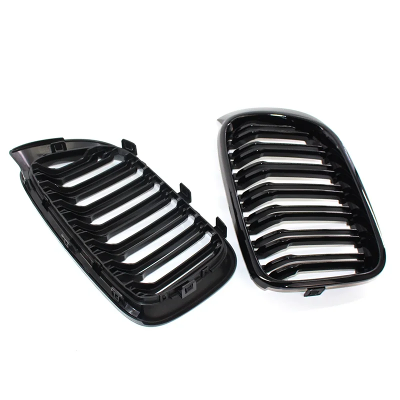 

Передняя решетка почек BMW для X3 F25 LCI 2015-2017 X4 F26 2015-2018 глянцевая черная двойная решетка 51117338571 51117338572