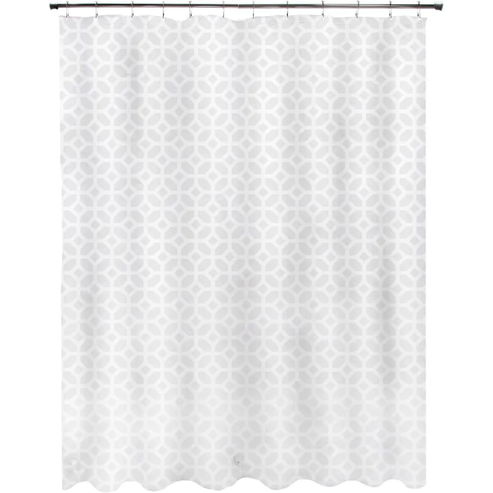 

Medium Weight 5 Gauge Decorative Printed Waterproof PEVA Shower Curtain Liner with Durable Eyelet Hang Holes