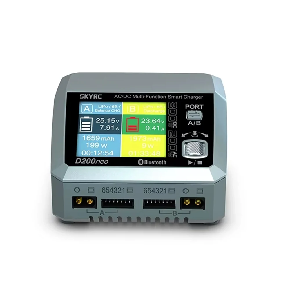 Зарядное устройство SkyRC D200neo SK-100196 800 Вт Балансное зарядное устройство Lipo Балансное зарядное устройство BD350 Разрядное устройство переменного/постоянного тока Многофункциональное интеллектуальное зарядное устройство