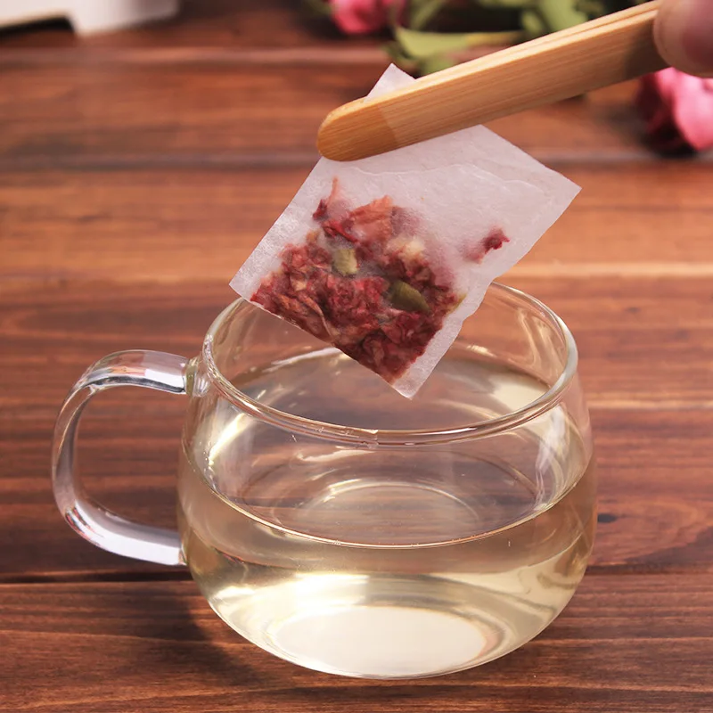 500pcs Disposable Heat Sealed Tea Bags Multi Size Empty Filter Bag Coffee Powder Herbal Medicine Biodegradable Filter Paper Bag