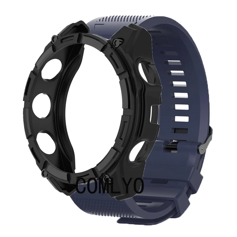 2in1 For Garmin Fenix 8 51mm 47mm Case Strap Easyfit Protective Bumper Smart Watch Cover Silicone Soft Sports Belt