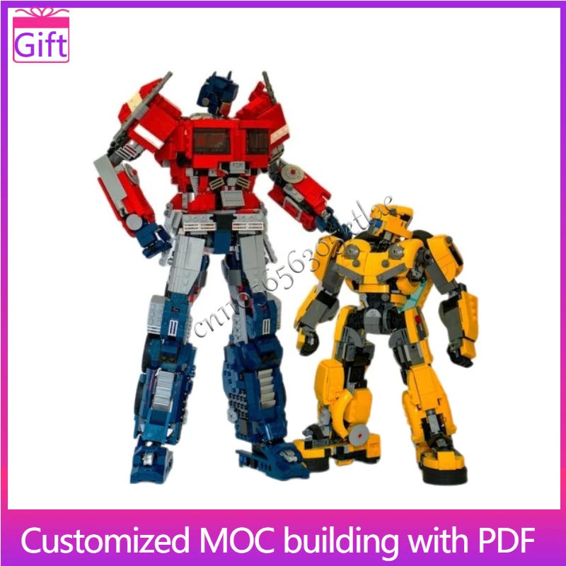 2288 Elementów Transformujący się Robot Figurka MOC Zestaw Klocków Wykwintny Model Bumblebee Klocki Kolekcja DIY na Zamówienie Prezent dla Dzieci