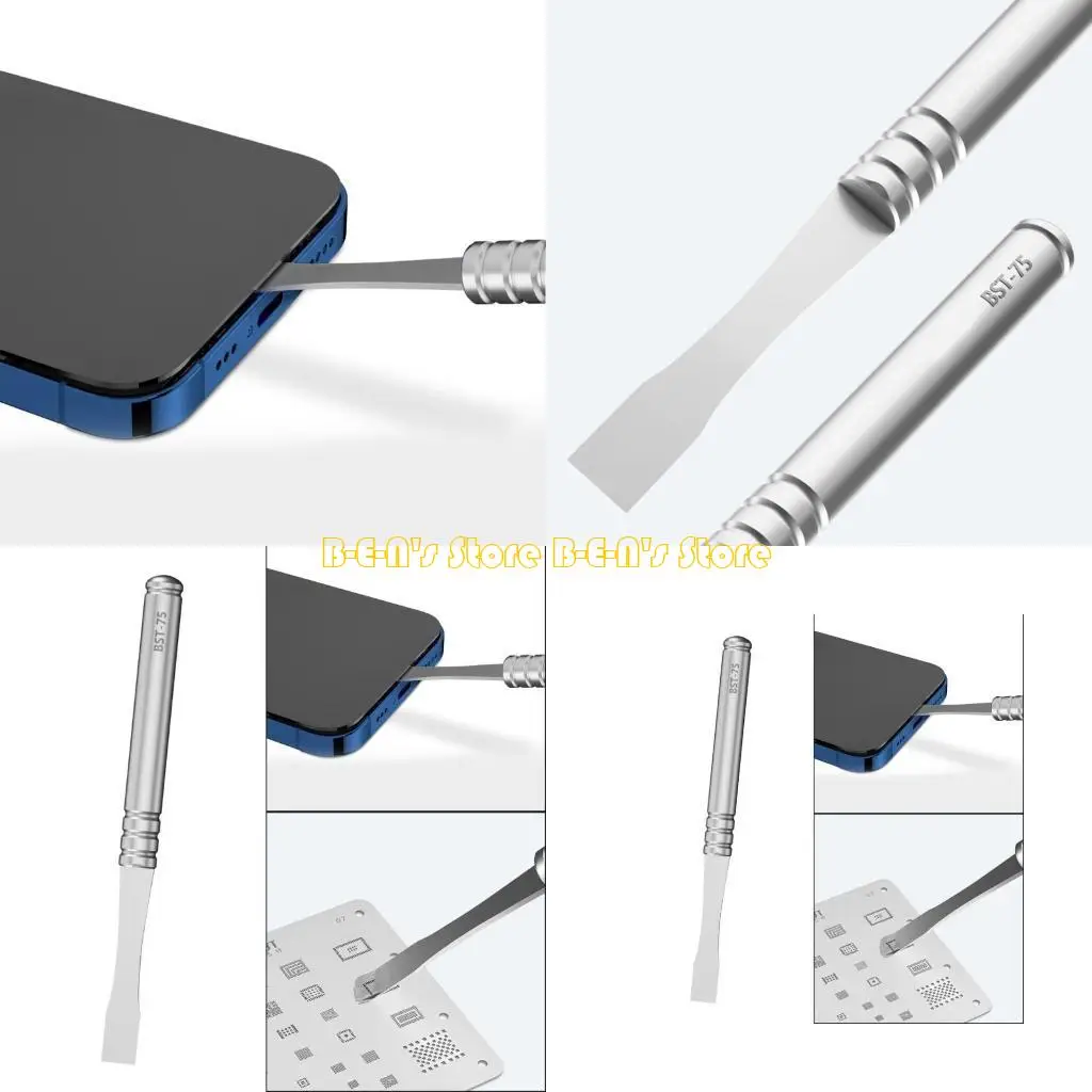 

Y1AD Многофункциональный скребок для пайки Профессиональный стальной скребок для обслуживания электроники с эргономичным