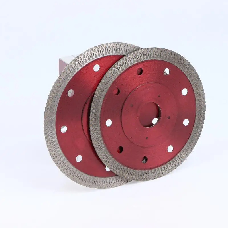 125mm/115mm Diamond Blade - Mesh Tile Saw Blade, Red Glass Cutting Disc Blade view 5
