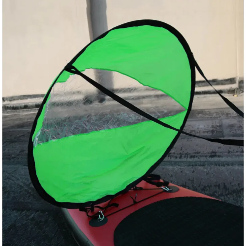 ISURE MARINE Składany Żagiel do Kajaka Specjalny Żagiel Pomocniczy Wiosło do Żagla Składany Żagiel Wygodny i Szybki