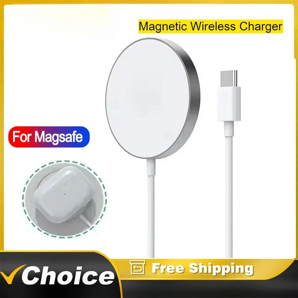 

Portable Disc Intelligent PD Magnetic Wireless Charging Magnetic Wireless Travel Charger Type-C Fast Charging Circular Stands