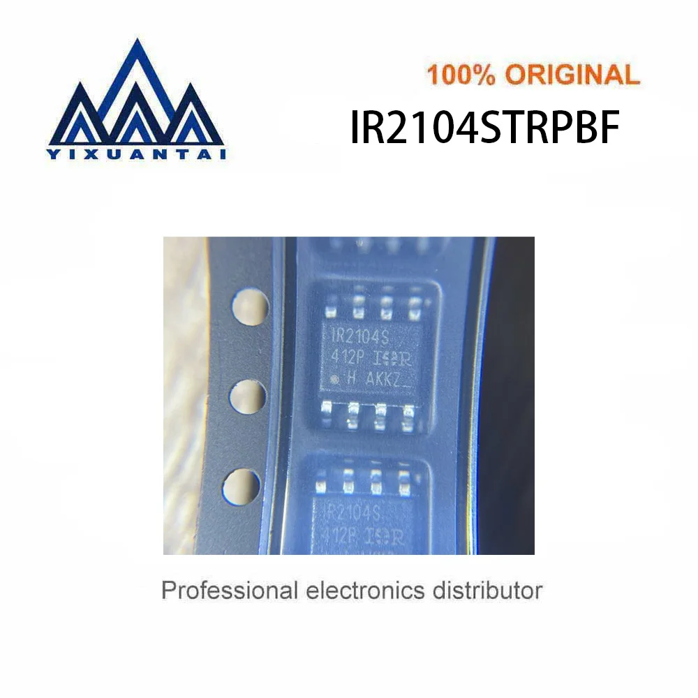10pcs/Lot  IR2104STRPBF  Marking  IR2104S【 IC GATE DRVR HALF-BRIDGE 8SOIC】New and Original