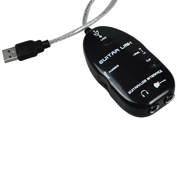 Easy Plug and Play Guitar Link To USB Interface Cable for PC and Video Recording