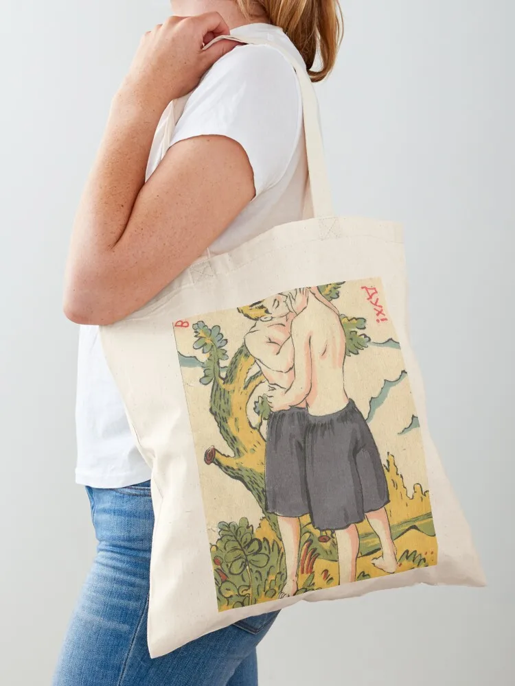 

Healthy Body & Healthy Soul Tote Bag Handbags women canvas shopping bag Big bag hand ladies