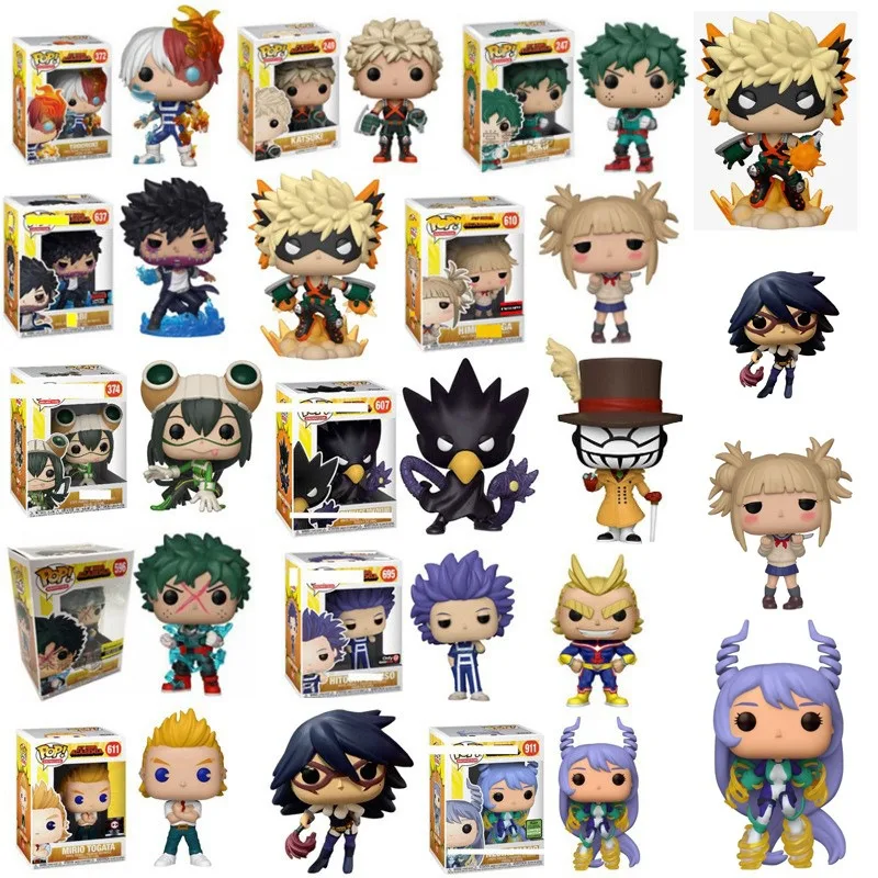 Funko Pop Figurine My Hero Academia Anime Figure Bakugou Katsuki Midoriya Izuku Action Figures Collect Model Children's Toy Gift