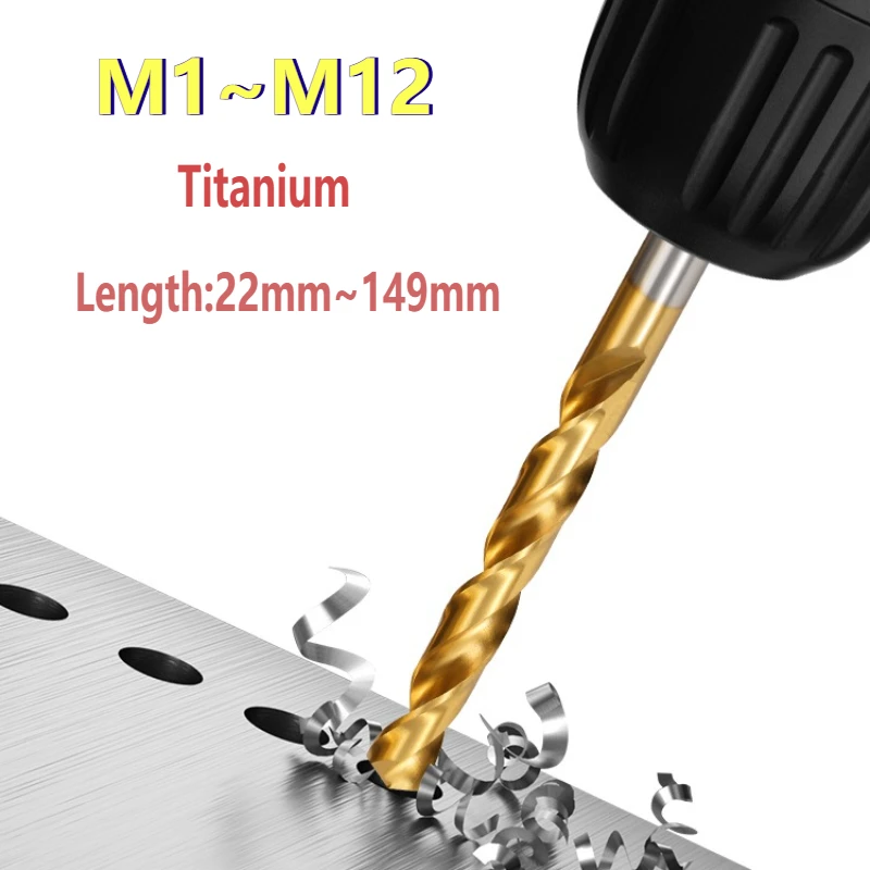 

Набор из 5 спиральных сверл из титана, высокоскоростная сталь, размер от 1 мм до 12 мм, идеальное сверление по дереву/чугу, антикоррозийное покрытие