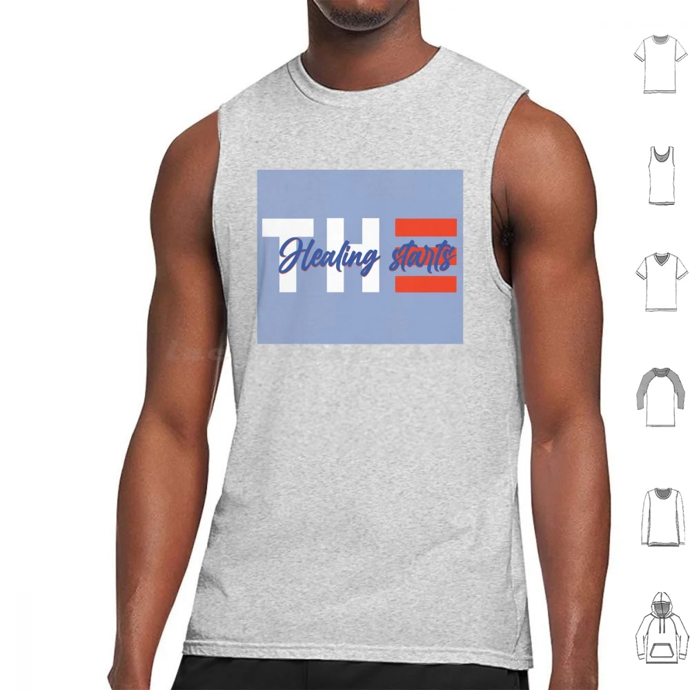 With America Tank Tops Print Cotton America Bold Red White Blue Bubble Lettering