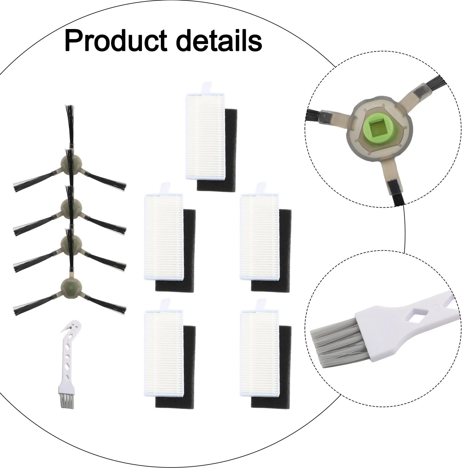 Indoor Cleaning Filters Side Brush Robot Vacuum Cleaning Accessories As The Picture Shows Normal Maintenance Product