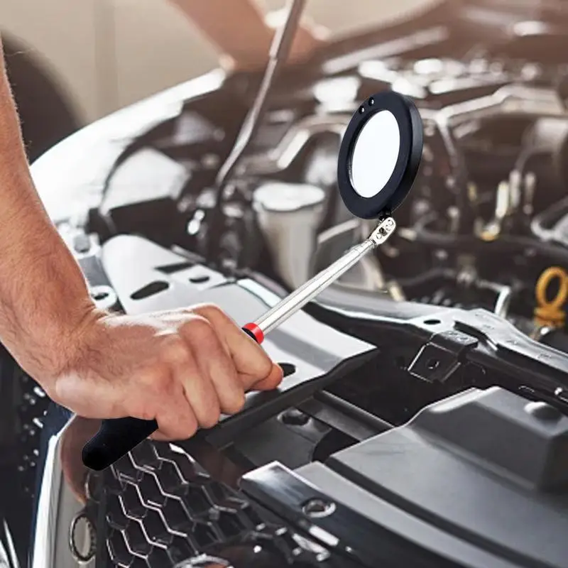 Flexible Car Inspection Glass Retractable Inspection Light 360 Swivel With LED Light Car Mechanic Tools Mechanic Telescoping