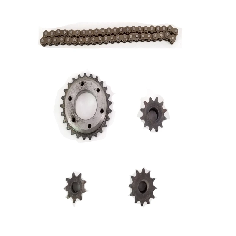 B50C DIY Electric Skateboard Gear Wheels Kit 04C 2 Points Chain Wheel Gear 27 Gear Electric Diy Wheels,9X27 G 8Mm D