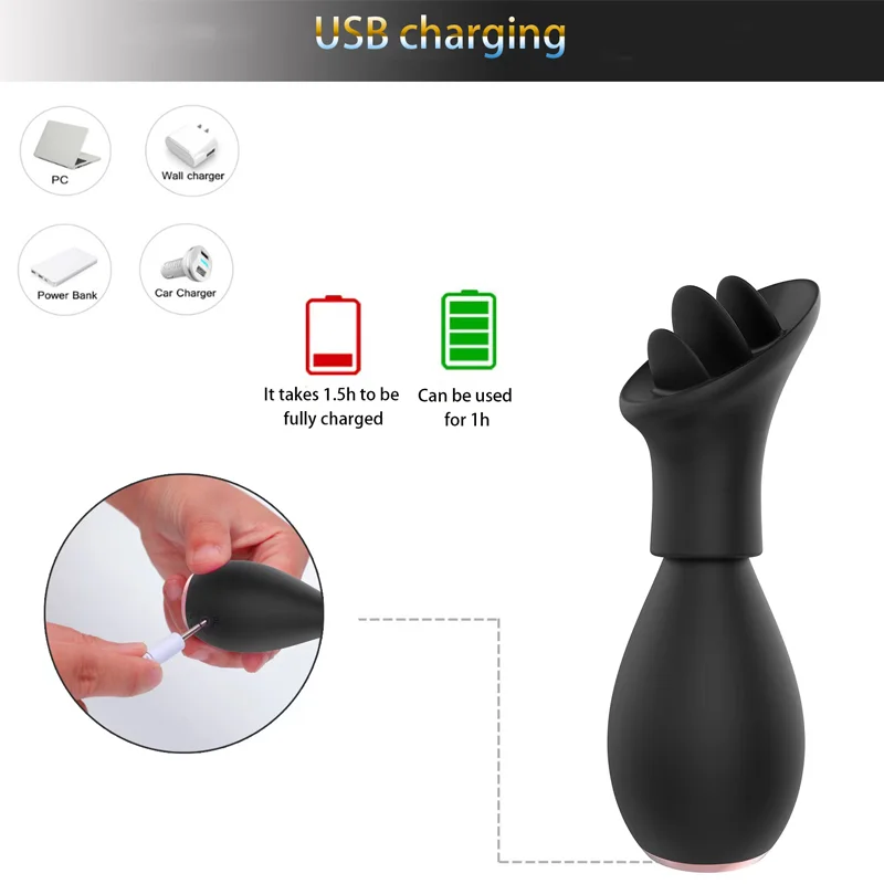 5 in 1 Licking Tongue Vibrator Nipples Clitoris G Spot Stimulator Butt Plug Anal Massager Adult Masturbation Sex Toys For Women