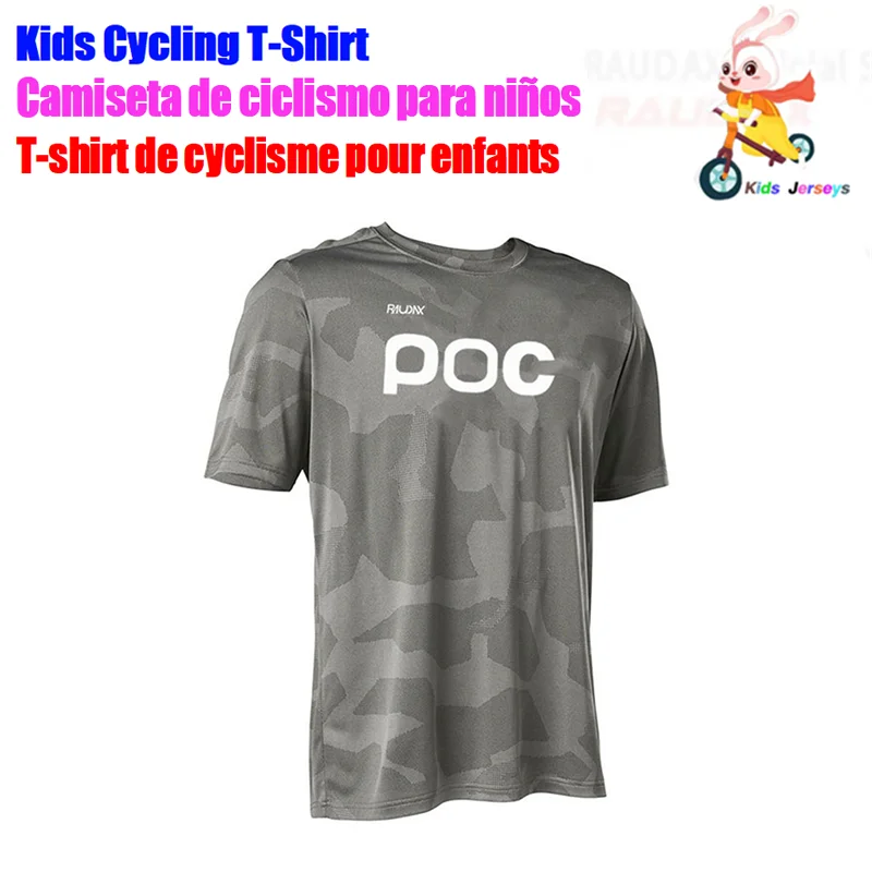 Kids Sports Team Downhill Jerseys 2022 Children Summer MTB Bike Shirts Offroad Quick Dry  Balance Car Jersey Sportwear Clothing