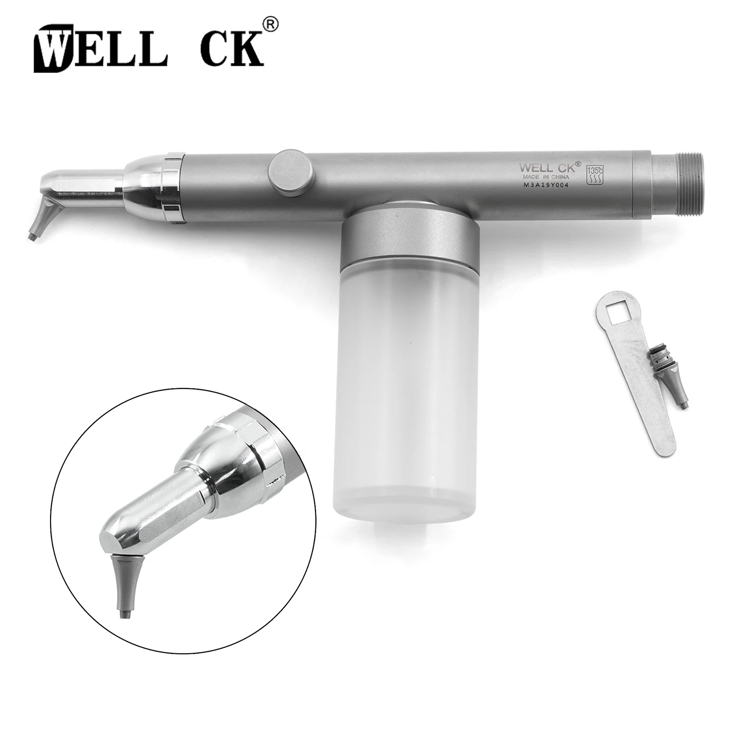 WELLCK Dental Alumina Air Abrasion Polisher/Dental Aluminum Oxide Micro Blaster Microetcher Sandblasting With Water Spray