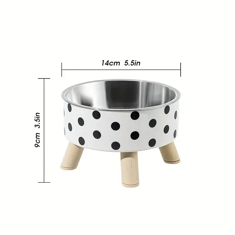 Elevated Cats Feeder Bowl Anti-choking Raised Cat Food Water Bowl With Stand Pet Feeding Drinking Supplies Small and Midium Dogs