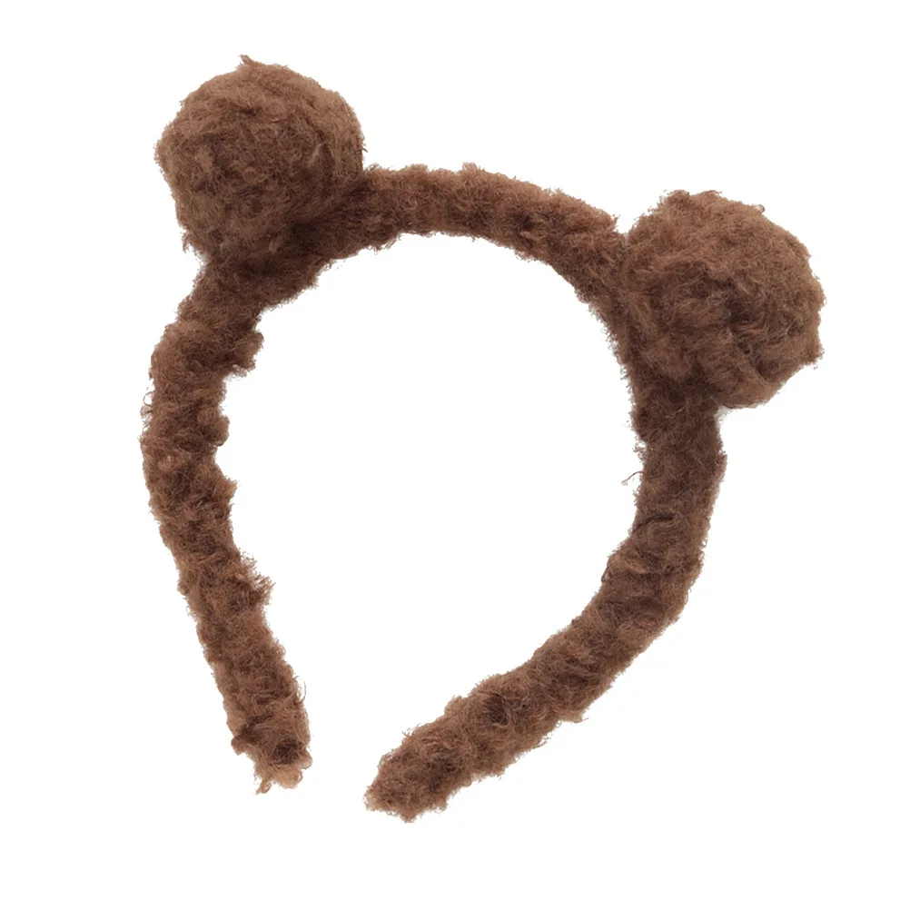 

Sweet Lovely Bear Ears Hairband Dark Brown Kid Child Girl Decor Performance Party Cosplay Festival Beautiful Cuter
