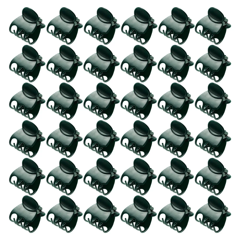 

40pcs Garden Plant Clips Plastic Vine Stem Support Tomato Beans Trellis Reusable Durable Waterproof for Crawling Flowers