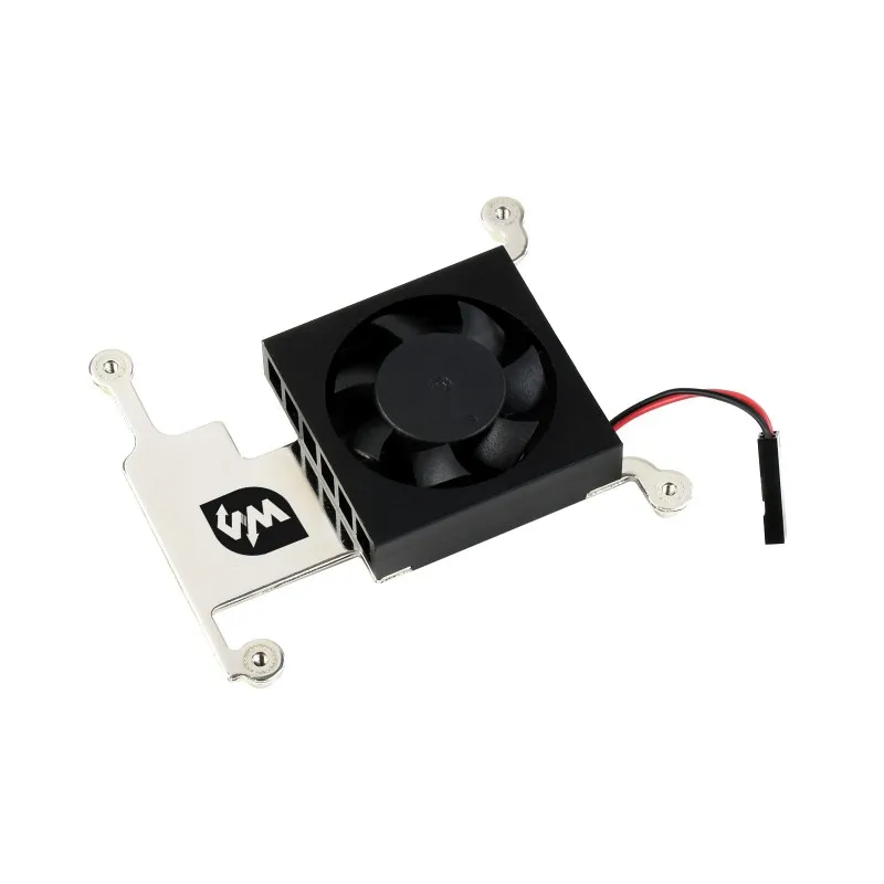 

Low-Profile CPU Cooling Fan for Raspberry Pi 4B/3B+/3B, with Aluminum Alloy Bracket