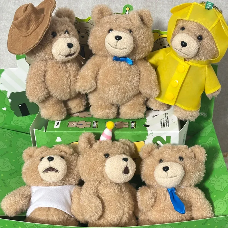 

POPMART Resonance Ted 2 Teddy Bear Series Blind Box Desktop Decorations Ted 2 POP MART Keychain Trendy Play Gift