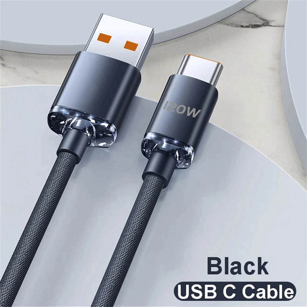 NNBILI 120 W 6A Schnellladung USB Typ C Schnellladekabel für Samsung S23 Xiaomi 14 Huawei Telefon Schnellladekabel Datenkabel 3