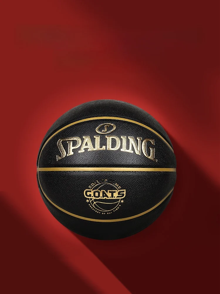 スポルディング-プロバスケットボール-ブラックゴールドシリーズ-アウトドアバスケットボール-メンズ-誕生日プレゼント-大会専用-7号球