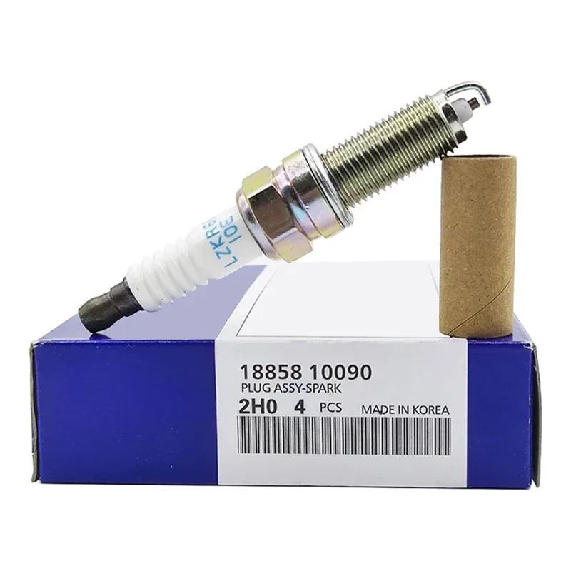 

4/6Pcs Normal Spark Plug 18858-10090 For Hyundai Elantra i30 Kia Rio Cerato Pride 2012-2017 LZKR6B-10E Ignition Candles