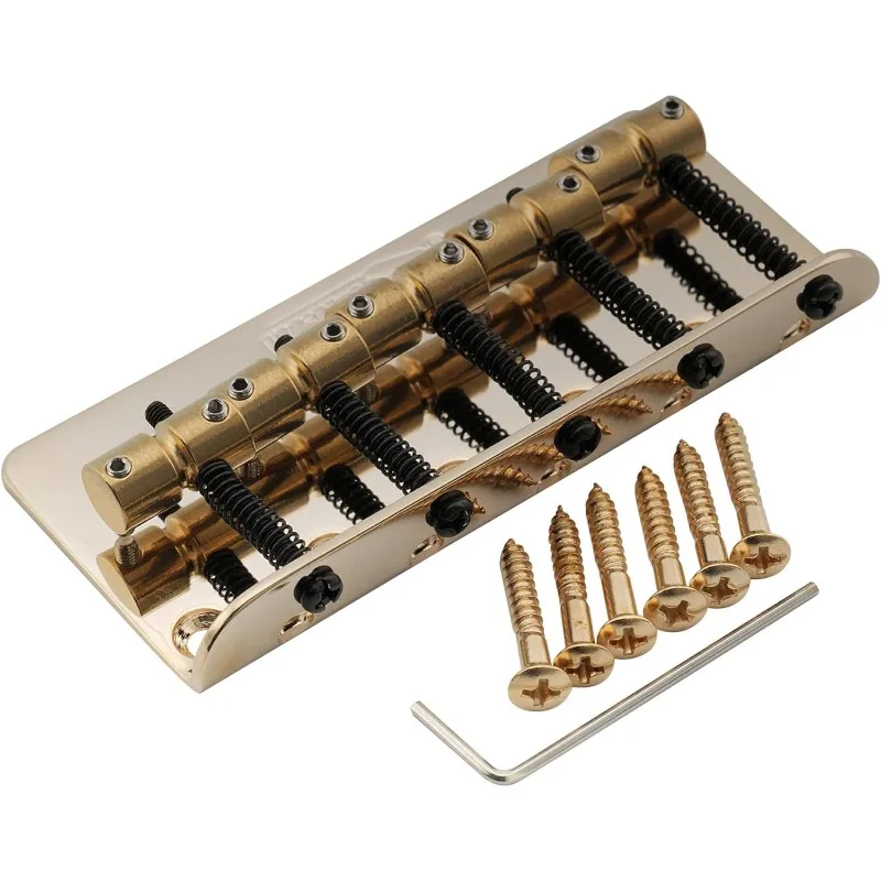 

Самые продаваемые латунные седла Wilkinson WBBC5 18 мм для 5-струнных бас-гитар Precision Jazz Bass, золотые