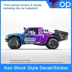 1:5 1:6 1:10 1:14 1:18 Ken block Off-Road RC Car Decal Sticker Label Upgrade