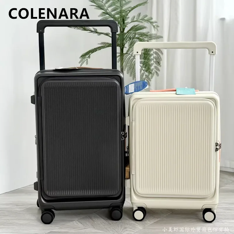 COLENARA Suitcase High Quality Boarding Box ABS+PC Large Capacity Trolley Case 20