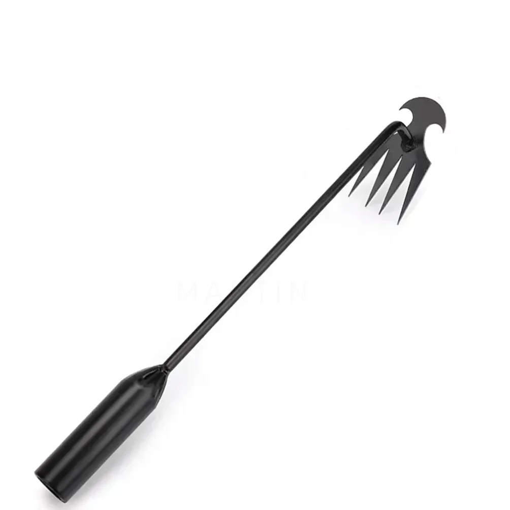 2026 Upgrade 4 Teeth Manganese Steel Weeder Kit with Handles - Multifunctional Uprooting Weeding Artifact for Gardening