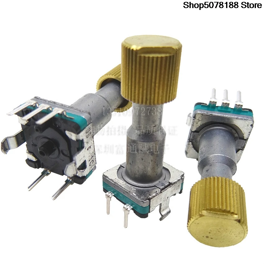 Encodeur japonais ALPS, commutateur codé EC11-30 point 23, arbre fleuri sans interrupteur, capuchon en cuivre de 9MM