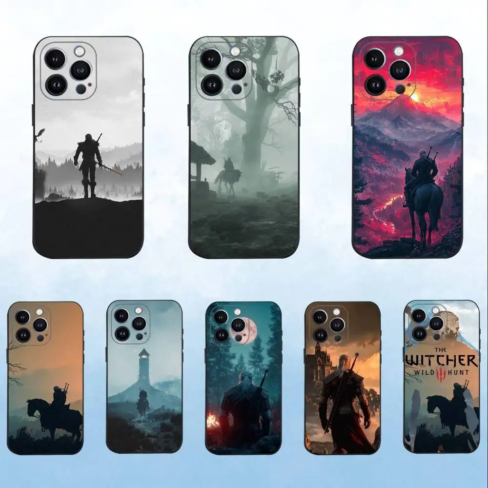 

Epc Game T-The W-Witcher 3 Phone Case For iPhone 16,15,14,13,12,11 Plus,Pro Max,XS,X,XR,SE,Mini,8,7,Soft Silicone Black Cover