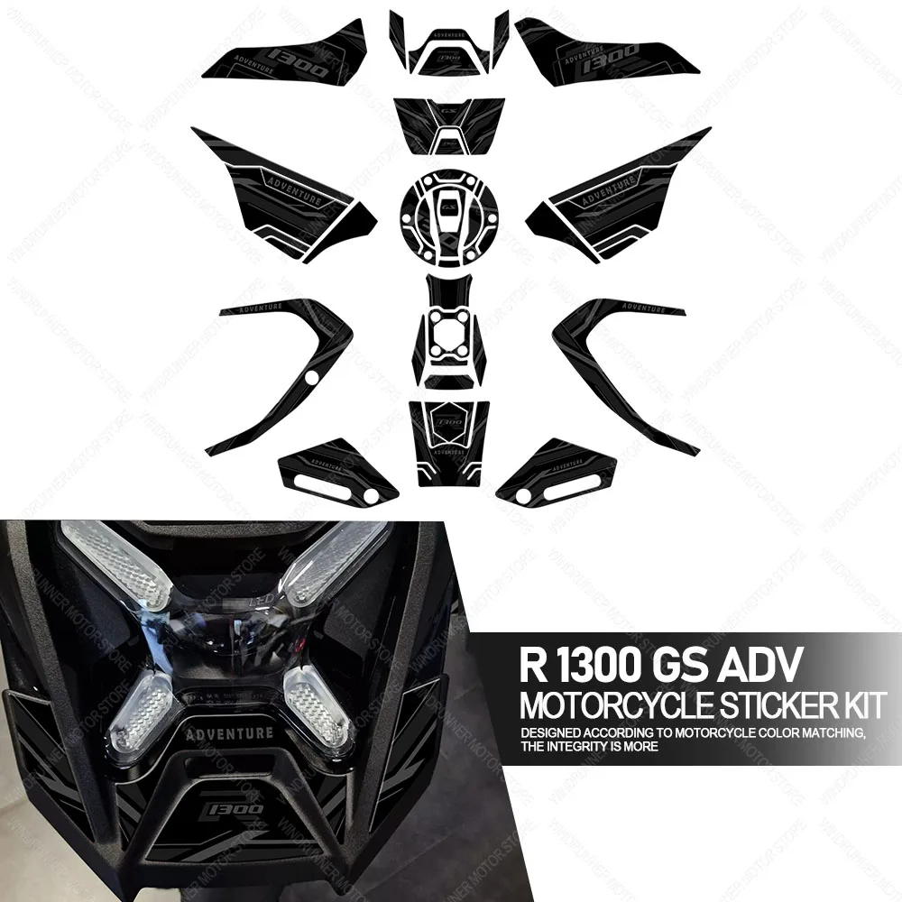 

For R 1300 GS r1300gs ADV Motorcycle Accessories Waterproof Protective Tank Pad Stickers Kit 3D Epoxy Resin Protective Sticker