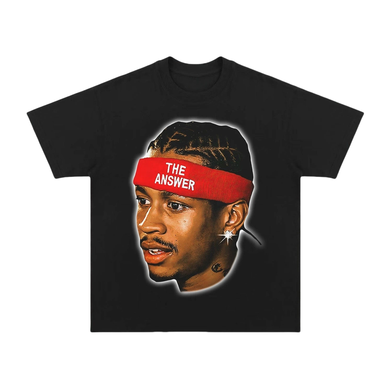 

NBA Iverson Printed High Street Sports Basketball Clothes Summer Men's and Women's T-shirt Fashion Loose Short Sleeves