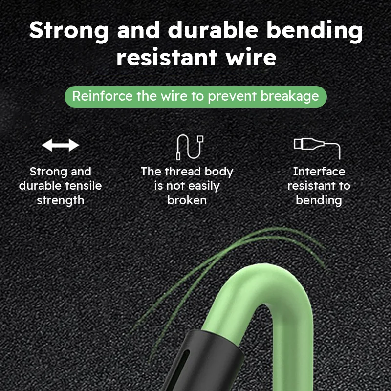 3 In 1 Silica gel USB Cable   MFi Certified Data Cord For Iphone Samsung Huawei Xiaomi Multi Port Multiple Charging Wire image 4