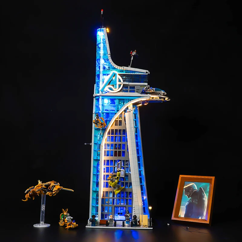 Vonado LED light 76269 set is suitable for Avengers Tower building blocks (including lighting accessories only)