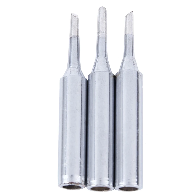 3Pcs 900M-T-2C 60W 2mm Width Bevel Soldering Solder Iron Tip 43 x 6mm